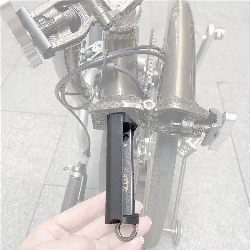 Hidden bike mounting tool bag for spanners and tools For Brompton