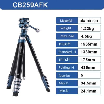 benro Bluebird CB259CFK Carbon Fiber Video Tripod Kit with Fluid Head Twist