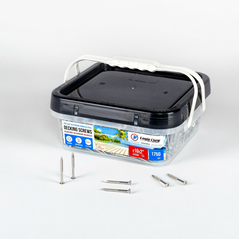 Eagle Claw Stainless Steel Wood Screws Star Drive Flat Head Various Sizes