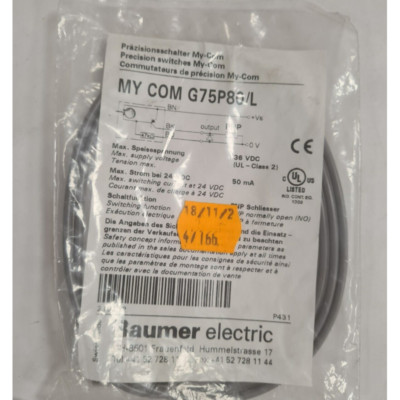 MY COM G75P80/L BAUMER Electric Precision Switch