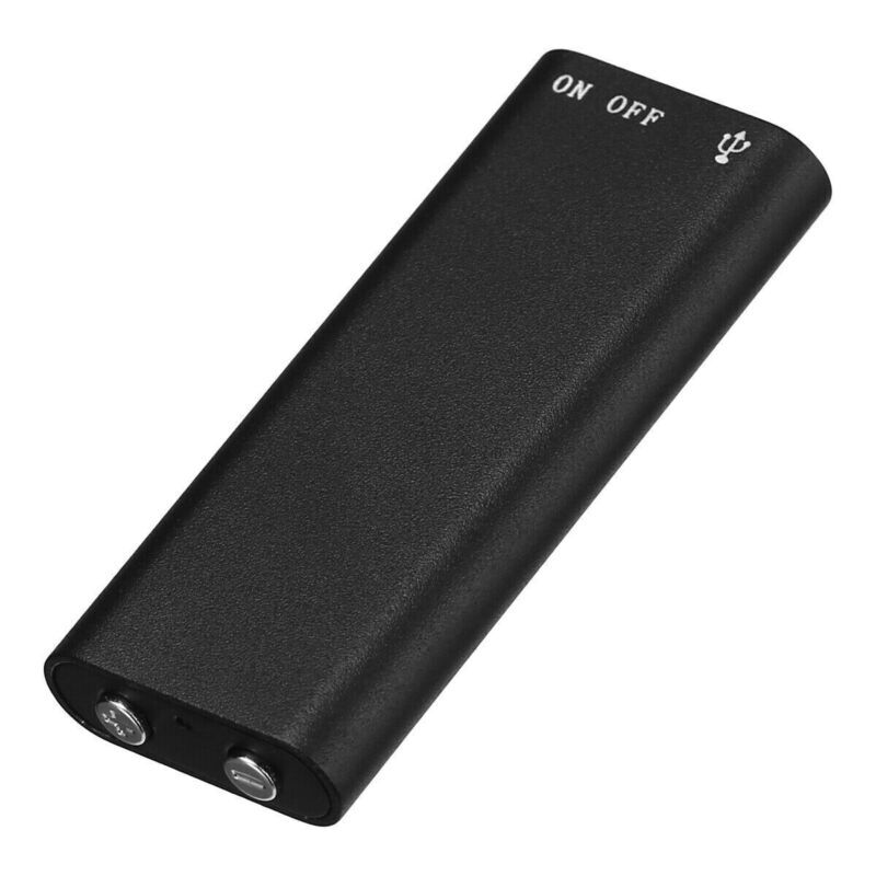 Mini Spy Audio Recorder Voice Activated Office Listening Device 96 Hours 8GB