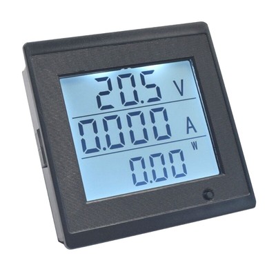 DC6-200V 0-20A 0-4KW Digital Voltmeter Ammeter Wattmeter Multimeter