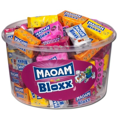 (5,34€/1kg) Haribo, Maoam Bloxx, Würfel, Kaubonbon, 50 Stück