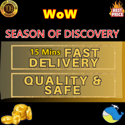 WoW Classic SEASON OF DISCOVERY GOLD US Server Fast Cheap 100%FB 