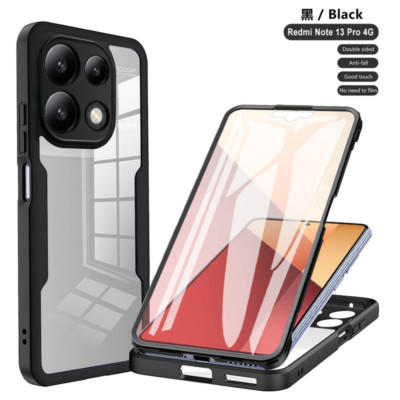 For Xiaomi Poco X6 X5 Redmi Note 13 12 Pro Shockproof 360° Silicone Case Cover