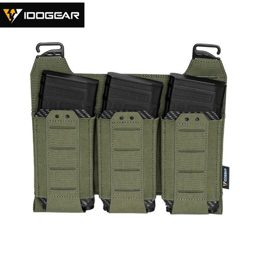 IDOGEAR Tactical Triple 5.56 Mag Pouch Laser Cut G-Buckle