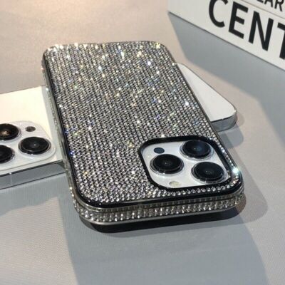 For iPhone 16 Pro Max 15 14 13 12 11 XS XR 8 Glitter Bling Sparkle Diamond Case