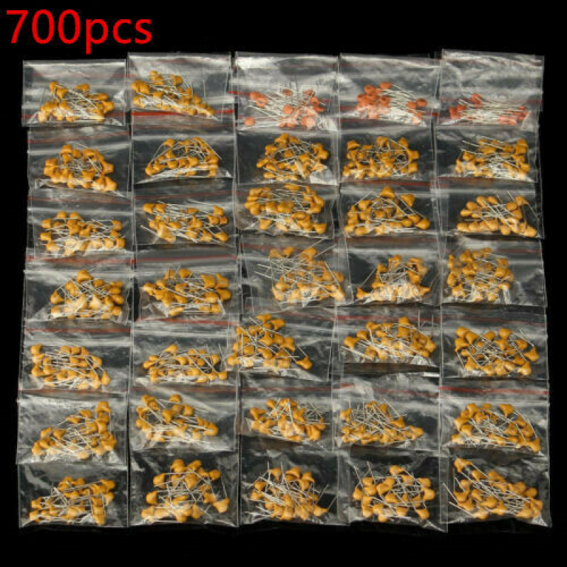 Ceramic Capacitor Assorted Kit Assortment Set 700pcs/ 500pcs/300pcs