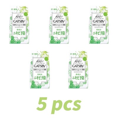 Gatsby Mandom Facial Paper Medicated Acne Care 42 sheets x 5 set from JAPAN