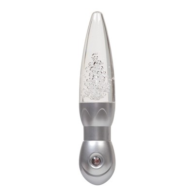 Globe Electric Designer Silver Automatic Plug-in Lava Lamp LED Night Light 120V