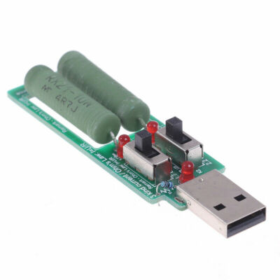 USB Mini Resistor DC Electronic Load Tester Switch 5V 1A 2A Battery 5W 10W