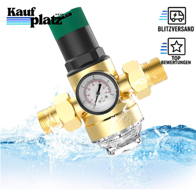 Wasser Druckminderer 3/4 Zoll mit Manometer und Mesh Filter für Hausanschluss