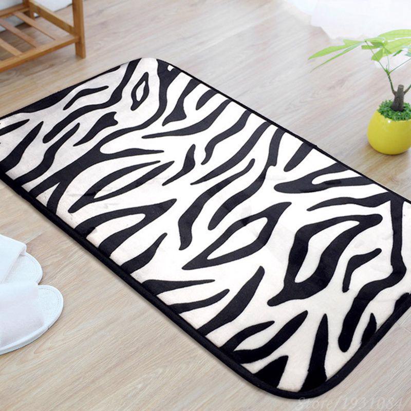 Animal Print Floor Mats Rectangle High Quality Anti Slip
