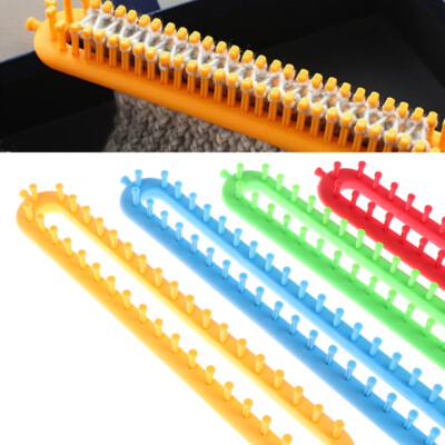 Rectangle Scarf Knitting Loom Kit Set Sewing Needle Scarves DIY Craft T~;z
