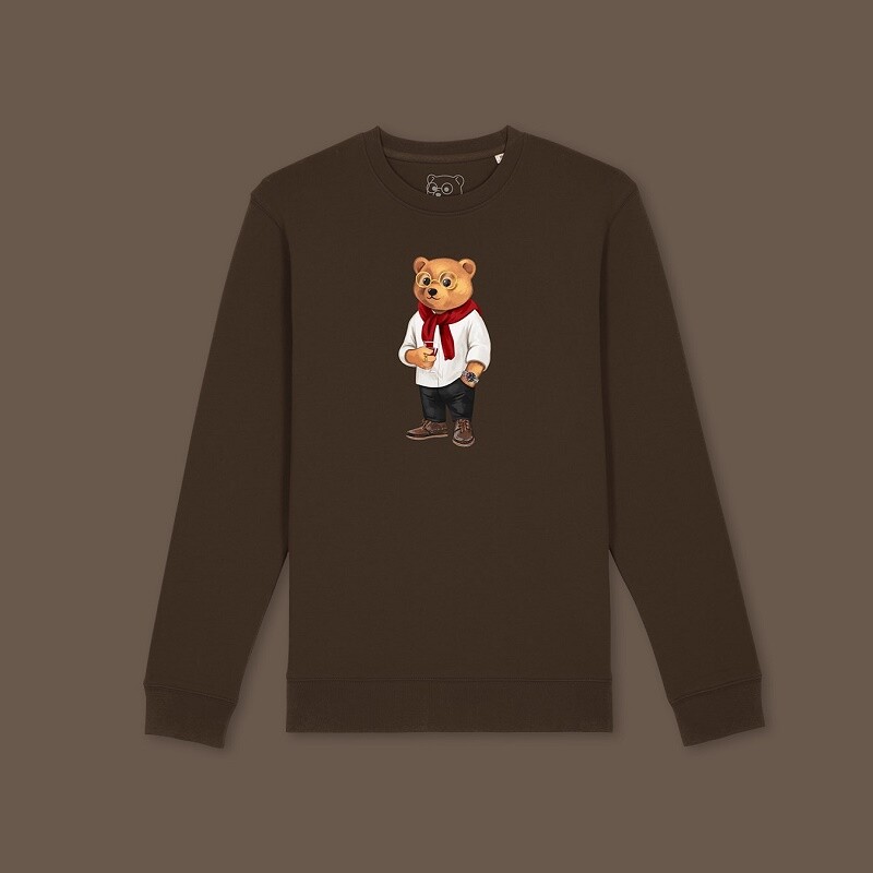 

Толстовка с круглым вырезом Organic Baron Filou Xxii Brown Unisex Bear, Коричневый
