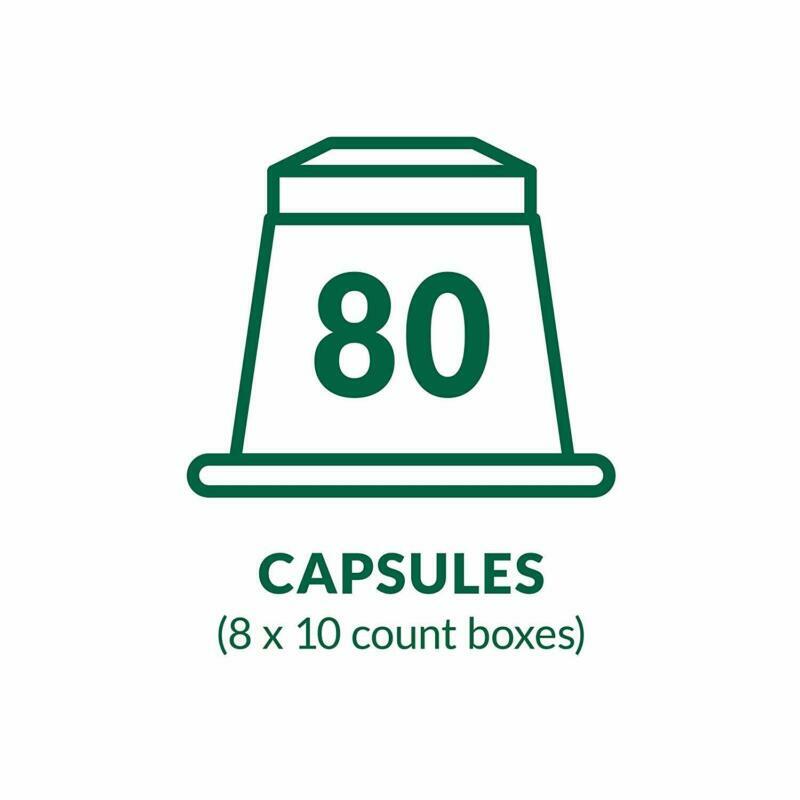 80 Pods Espresso Capsules Intensity 11 For Nespresso ...