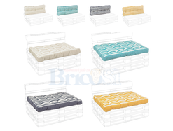 Cuscini per divano pallet Seduta Schienale cuscino imbottito vari colori 120×80