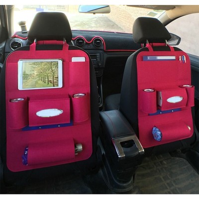 Black Auto Storage Bag Car Seat Back Multi Pocket Organizer...