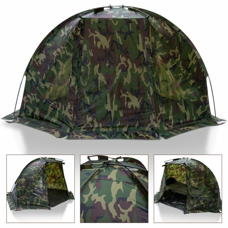 Ein Mann Bivvy Shelter camo Karpfenangeln Angelzelt Angelbivvy