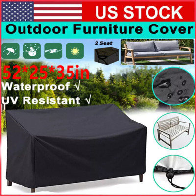 Heavy Duty Waterproof Patio Loveseat Cover Lawn Outdoor Bench Furniture Cover