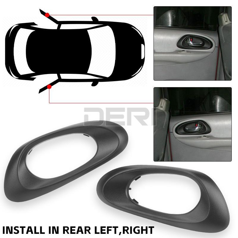 Inside Interior Door Handle Bezel Front+Rear Set for 02-09 Chevrolet Trailblazer