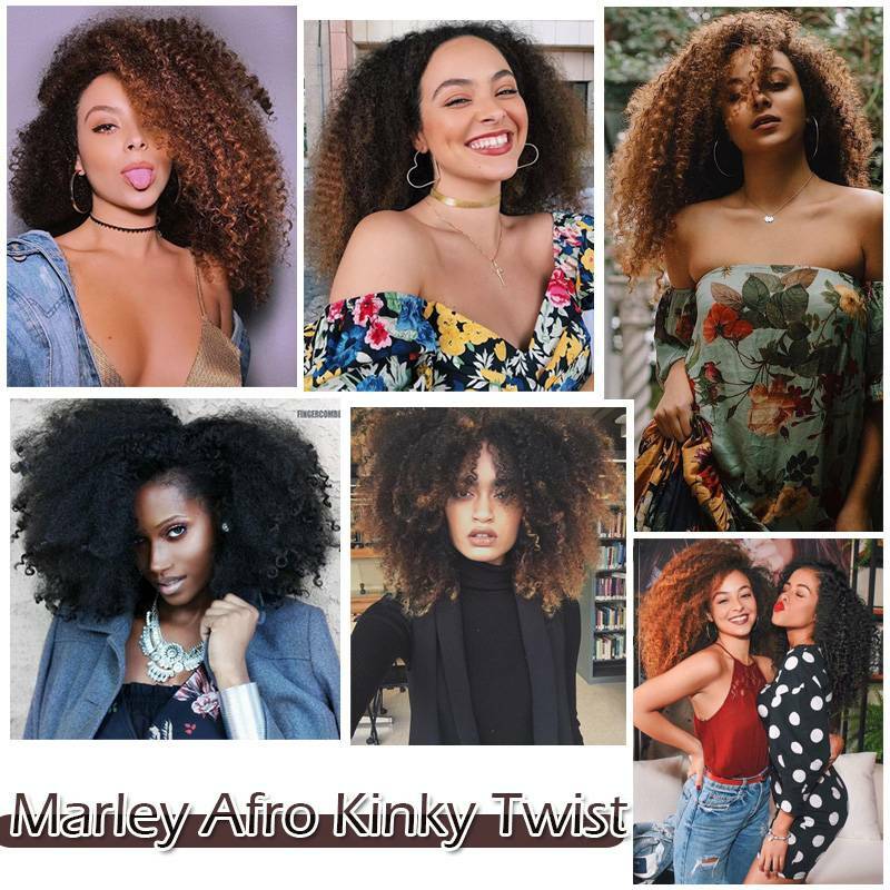 Afro Kinky Bulk Hair Extension Curly Twist Crochet Braids 100% Natural as Human