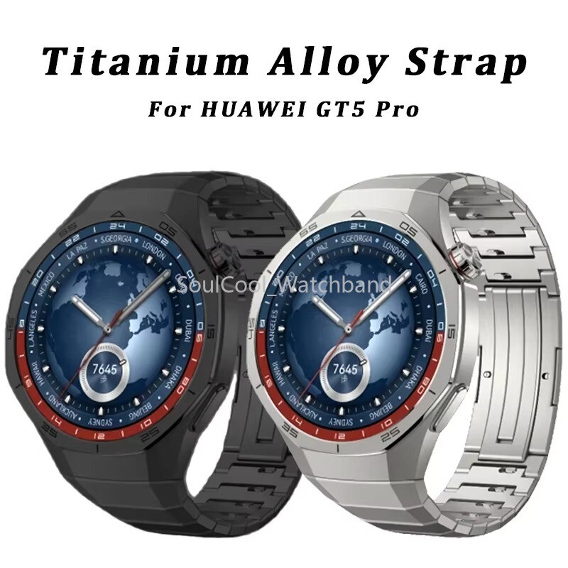 Luxury No Gaps Titanium Alloy Strap For Huawei Watch GT5 Pro