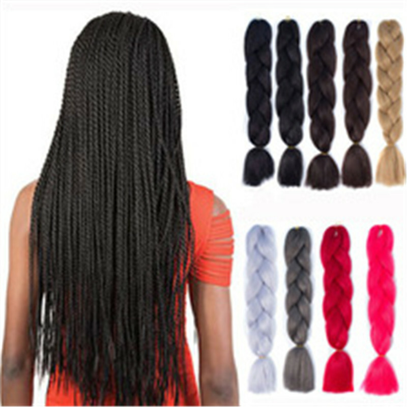 Women Ombre Synthetic Kanekalon Braiding Hair Braid Fake Hair