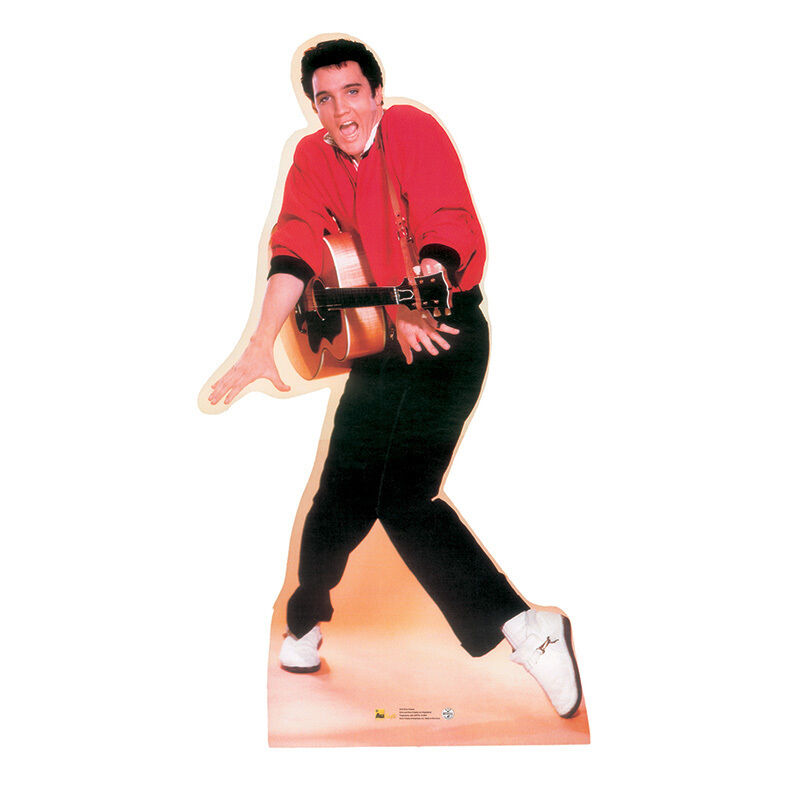 ELVIS PRESLEY Red Jacket Lifesize CARDBOARD CUTOUT Standup Standee Poster F/S