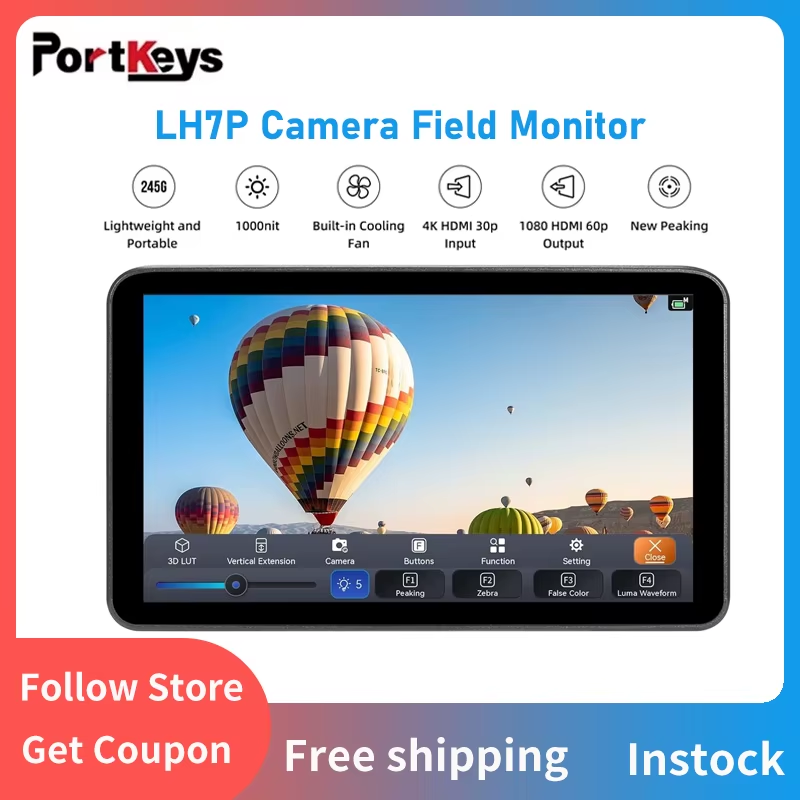 Portkeys LH7P Camera Field Monitor 1000nit High Brightness 1920x1080 IPS Touchsc