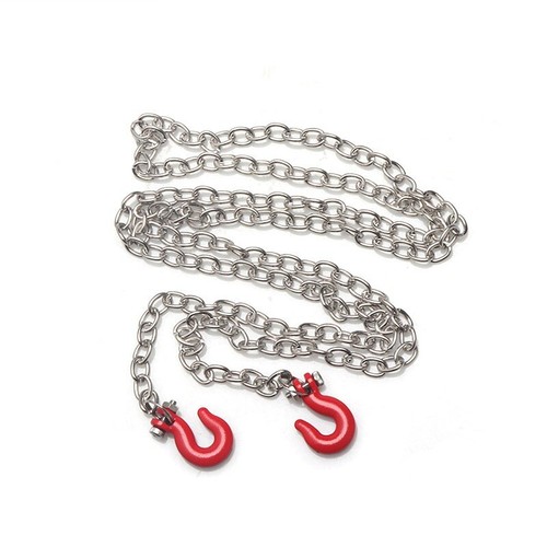 Metal Tow Hook Trailer Chain for 1/10 RC4WD D90 Traxxas Axial SCX10 TRX-4 RC Car