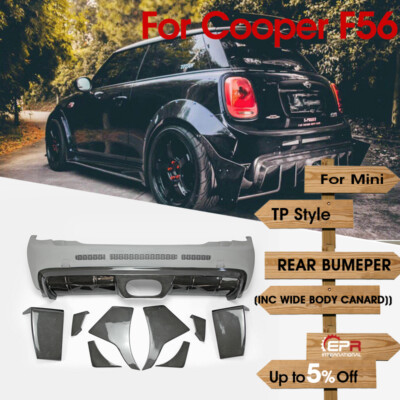 TP Style Carbon+FRP Wide Body kit Rear Bumper For Mini Cooper S F56 (S Only)
