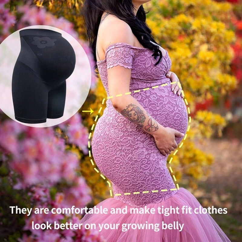 Women's Maternity Pregnancy Underwear High Waist Support Panties Shaper Shorts eBay