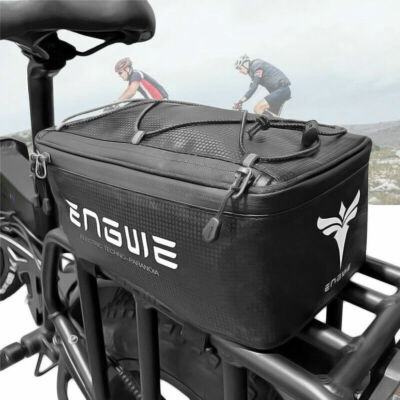 1PCS Bicycle Pannier Bag 7L Leather Cycling Waterproof MTB Bike Tail Saddle Bag