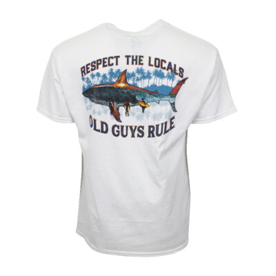 OLD GUYS RULES RESPECT THE LOCALS MENS T SHIRT 
