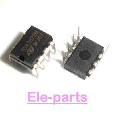 10 PCS TDA2822M DIP-8 TDA2822 Dual Low-voltage Power Amplifier Chip IC