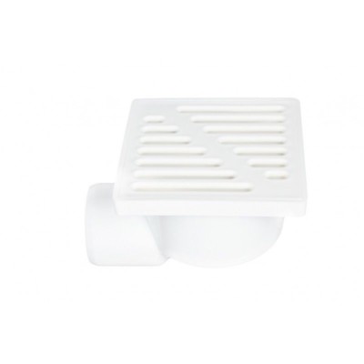 White Shower Water Trapped Gully 150mm x 150mm / 50mm Wet Room Floor Drain