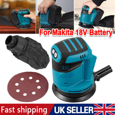 Cordless Random Orbital Sander 18V Li-ion 5" Dust Bag Discs Machine For Makita Z