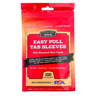10,000 CBG Easy Grip Pull Tab Saver Premium Pro Trading Card Soft Sleeves    