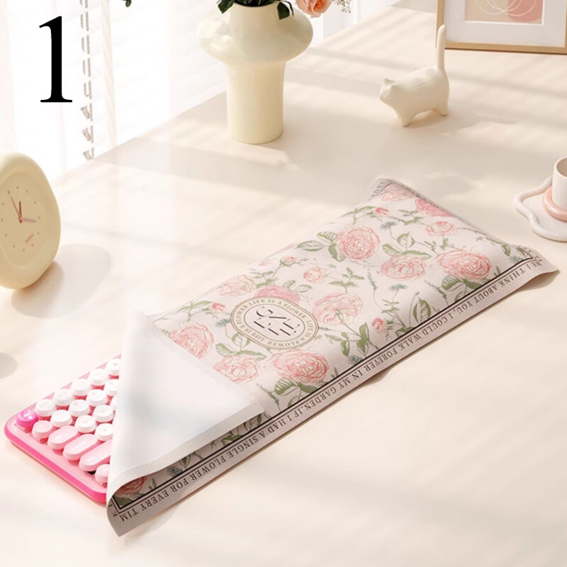 23x54cm Universale Tastiera Antipolvere Cover Panno Fiore Stampa Copertura