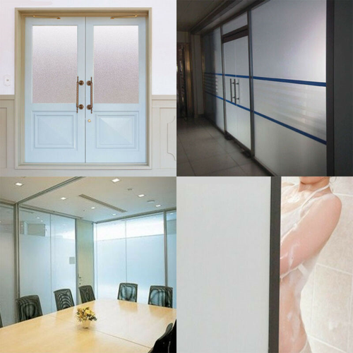 Waterproof Frosted Privacy Frost Home Bedroom Bathroom Glass Window Film Sticker