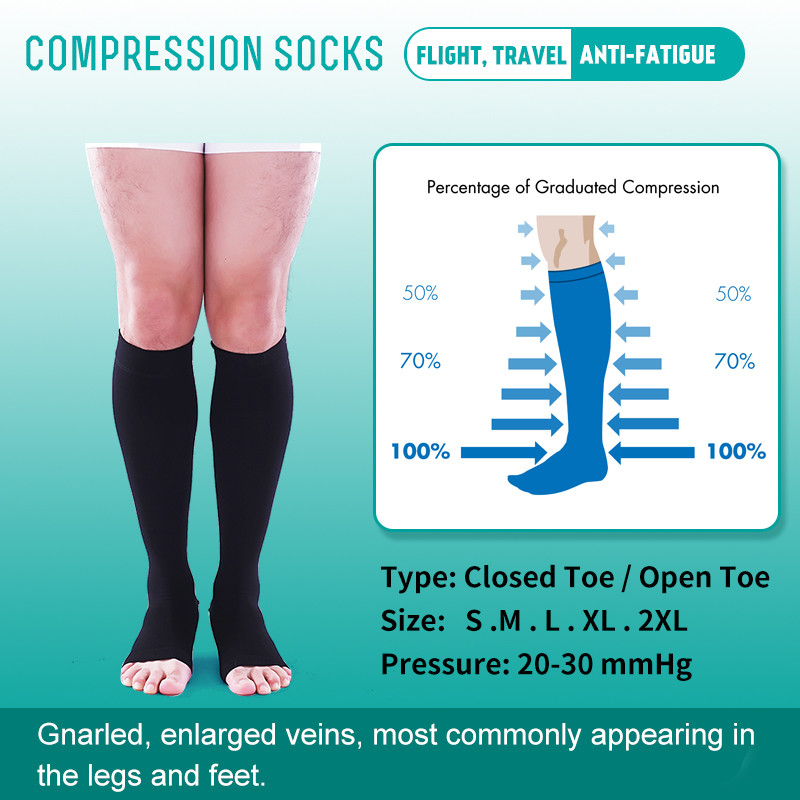 Medical Compression Socks Women Men Support Pregnancy Varicose Vein