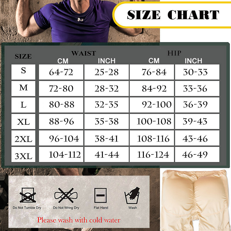 Mens Butt Shaping Enhancing Underwear Hip Padded Boxer Briefs Butt Lifter Shapewear Trunks Men Body Shaper Control Panties | IT