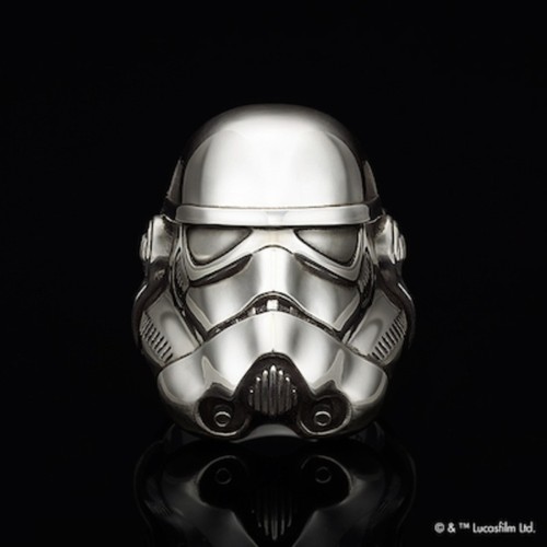Pre-owned U-treasure Star Wars Storm Trooper Head Ring Silver Rdsw-107 From Japan