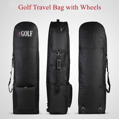 Bag Air Travel Covers Hard Case Golf Club Rolling Protector With Wheels