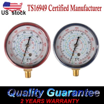 R410a R134a R22 Refrigerant Low High Pressure Gauge Us