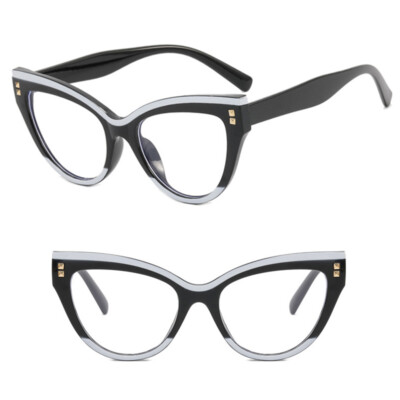 Women Cat Eye Blue Light Blocking Eyeglasses Clear Lens Classic Glasses Frames