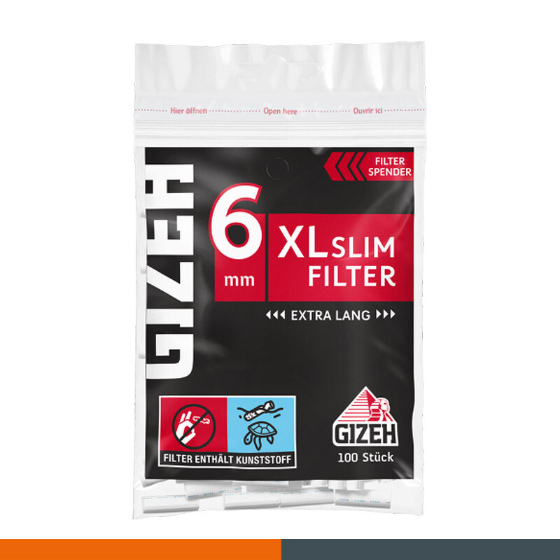 Gizeh Black XL Slim Filter 6mm 20 x 100er