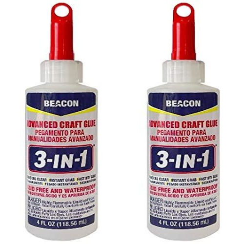 Beacon 3-in-1 Advanced Crafting Glue, 4-Ounce, 2-Pack