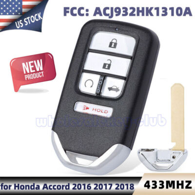 Fits Honda Accord ACJ932HK1310A 5 Button Key Fob Smart Prox Keyless Remote
